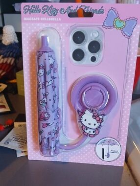 Hello Kitty Lilac MagSafe Phone Ring and Umbrella Stand Set